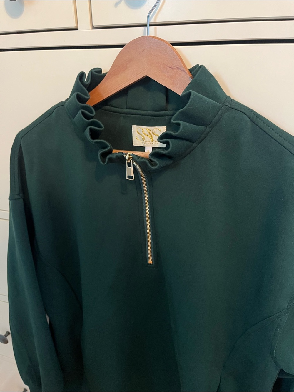 SSYS Green Half-Zip Sweater